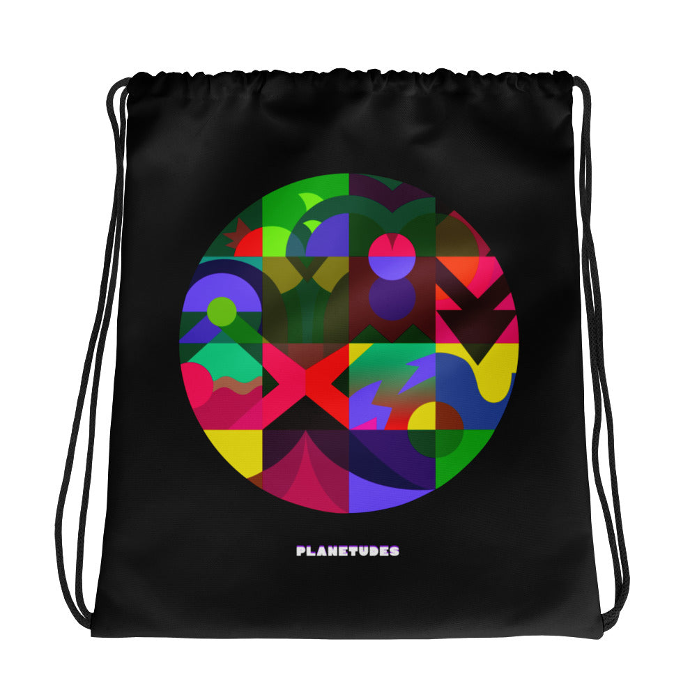 Planet Drawstring Backpack